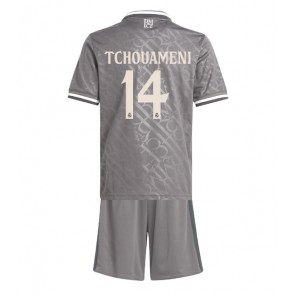 Real Madrid Aurelien Tchouameni #14 Tredje Kläder Barn 2024-25 Kortärmad (+ Korta byxor)